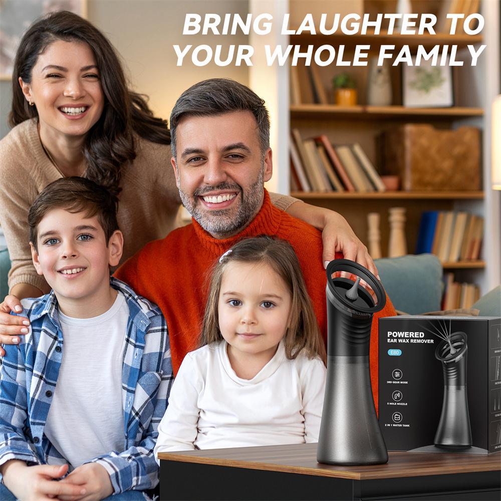 Dayanıklı Ve Güvenli Geliştirilmiş Kulak Kiri Temizleyici Tek Parça Atık Hazneli Güvenli Kulak Temizleyici Su Sıcaklığı Sensörlü Su Geçirmez Etkili Kulak Temizleyici