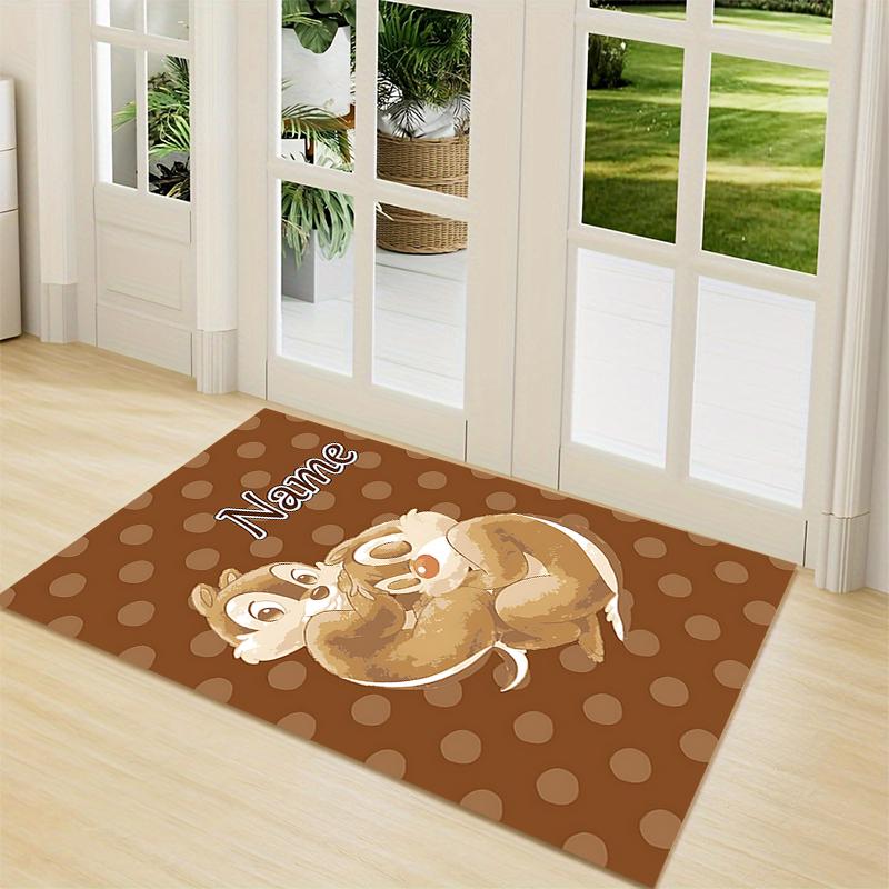 Custom Name Chip 'n' Dale Adventure Carpet Rug Customizable Soft Washable Anti-Slip Home Living Room Sofa Mats Personalized Rug. 0909390