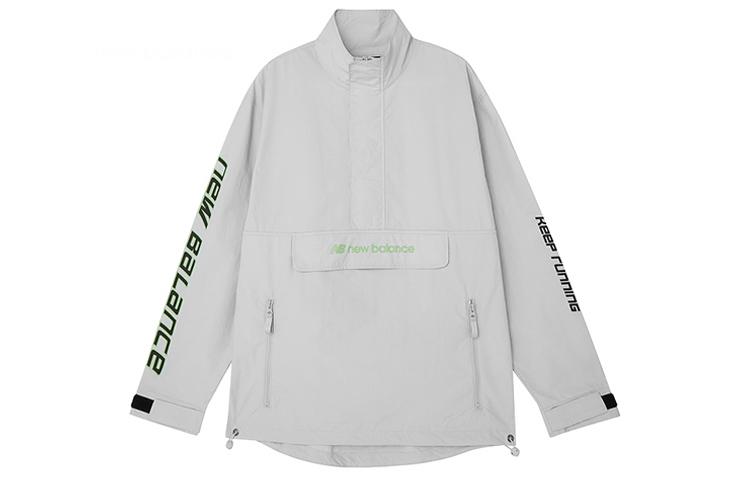 New Balance Jackets Men s Gray Stand Collar Moderate AMJ03321-LAN L