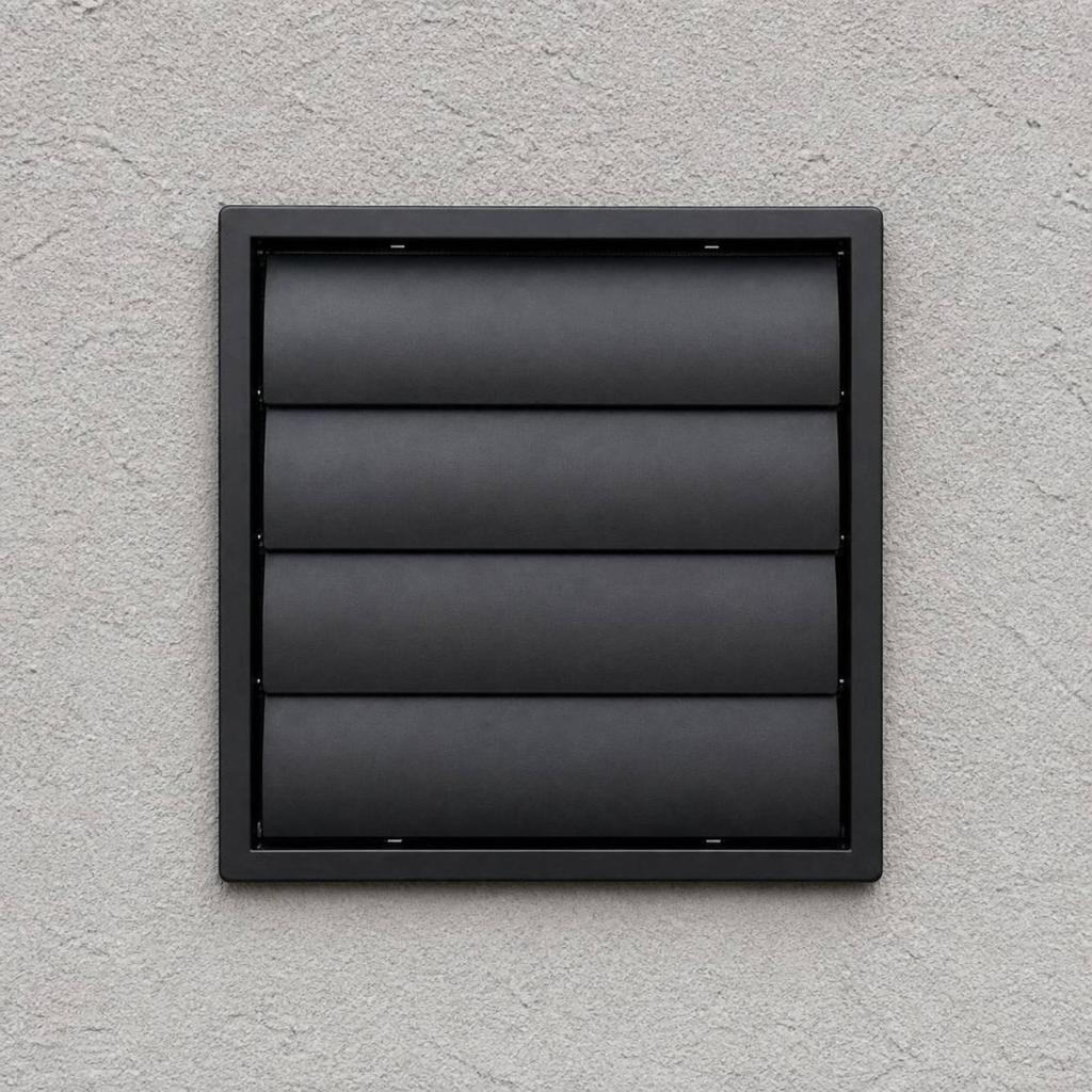 Wall Vent Cover with Screen Mesh Outdoor Louvered Grille External for Kitchen