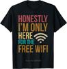 Funny Sarcasm Quote Free WiFi Tshirt Math Equation Novelty Mens Clothing Fitness T Shirt Printed Graphic Cotton Tshirt
