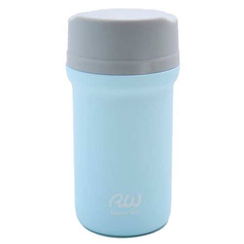 RW Reach Will Water Bottle (380ml / Pastel Blue) Stylish Mug Bottle (Hot/Cold Insulation/Vacuum Insulated)