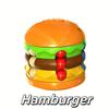 1pc Burger & Fries 360° Rotating Decompression Toy - Colorful Fast Food Shapes, Boosts Logical Thinking, Relax Puzzle for Youngsters & Adults