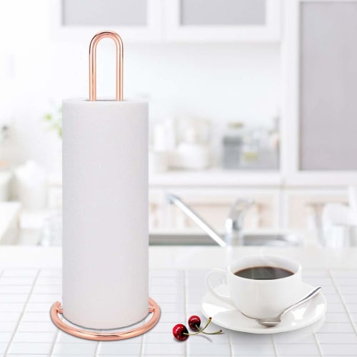 Kitchen Paper Holder/Toilet Paper Stand, Vertical Storage for Rolls and Wraps, Space-Saving, Lightweight, Easy To Clean, Bathroom, Room, Bedroom, Hote