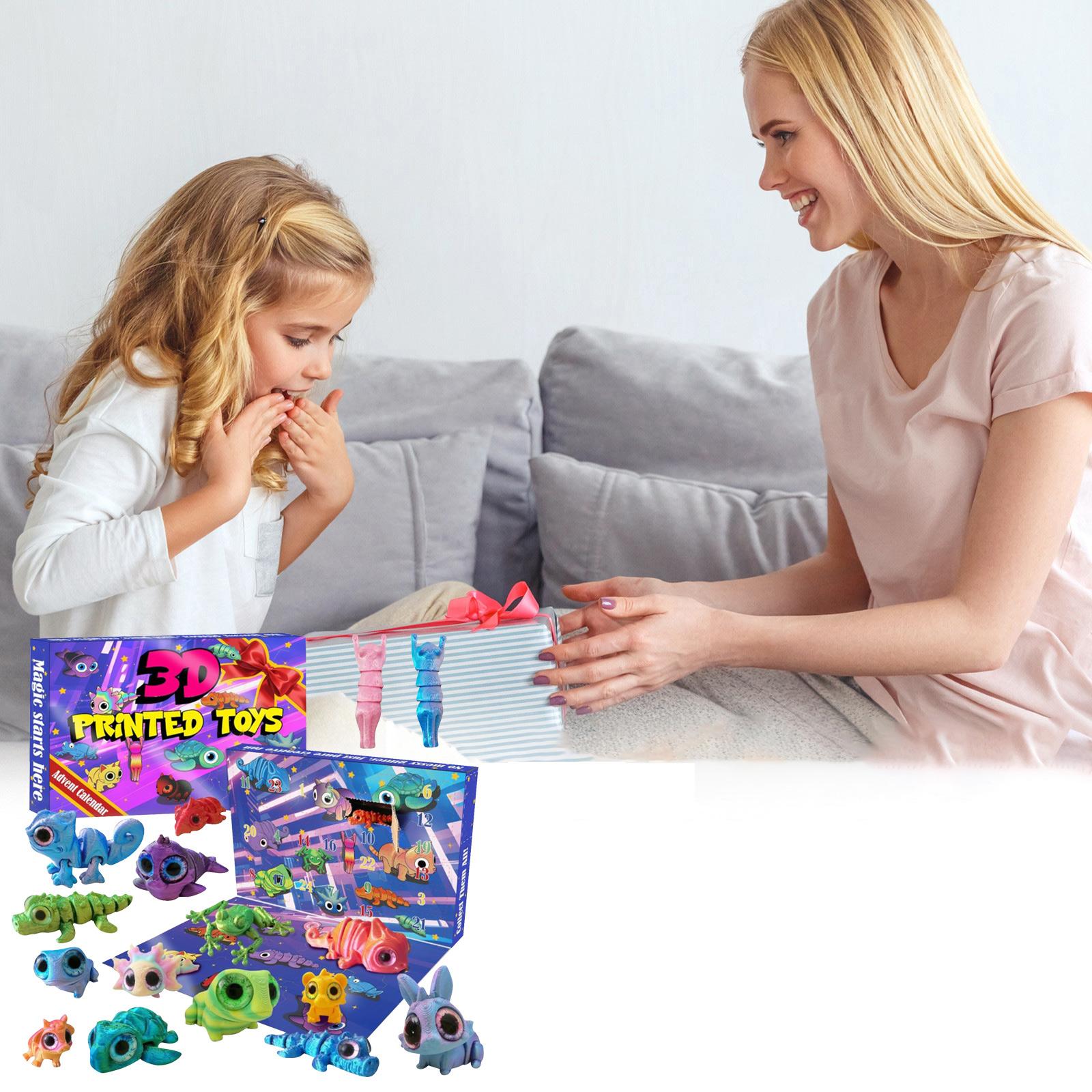 

Игрушки Животные, Настольный питомец, Рождественский Адвент-календарь для детей, Подарок на день рождения для мальчиков и девочек, Сувениры для вечеринок, Включая Драконов One Size