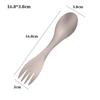 Long Handle Titanium Spoon Fork Portable Picnic Utensils Spoon Fork  Outdoor Travel Supplies