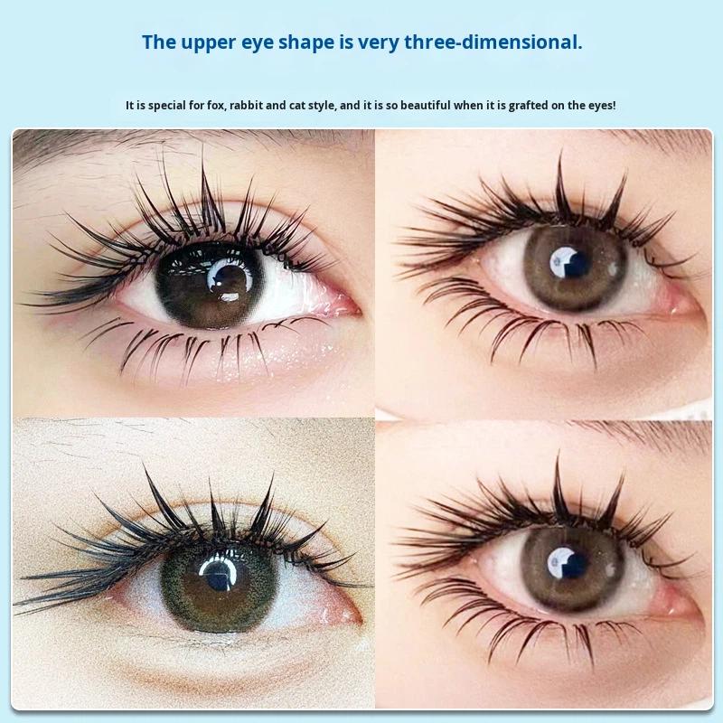 LC Type fox Style Synthetic Eyelash 0.07mm Single Non Diffusing ultra Soft Three-dimensional Grafting False Eyelash