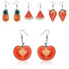 Fresh Fruit Acrylic Earrings For Women Summer Fashion Stylish Jewelry