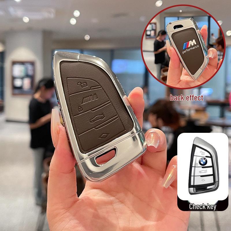 BMW Schlüsseletui für Modelle der 3er, 5er, 6er Serie & X1, X3, X5, X7 – Neue Klinge 530 & 320li Schale mit ix3 Schnalle