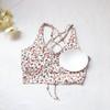 Export Print Yoga Bra Women's Tight Gym Vest Sexy Beauty Back Running Exercise Underwear Bra Tops