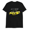2021 2022 Vette C8 Accelerate Yellow Short-Sleeve Unisex T-Shirt