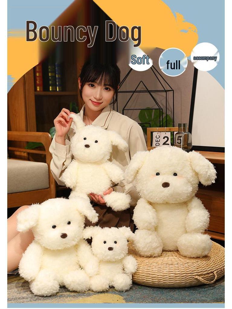 Cute Plush Puppy Sleeping Pillow Doll - Healing Toy for Girls