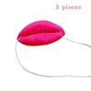 Realistic Red Lips Sausage Joke Prop for Funny Party Cosplay Halloween Gag Thick Novelty Accessory for Photo Booth