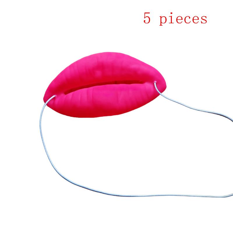 Realistic Red Lips Sausage Joke Prop for Funny Party Cosplay Halloween Gag Thick Novelty Accessory for Photo Booth