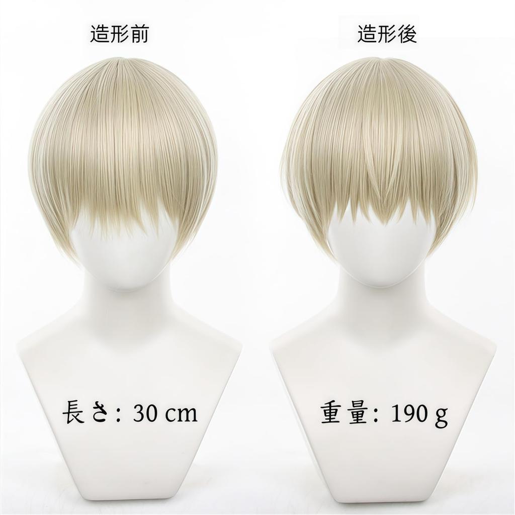 GhostNef Windbreaker Cosplay Wig, Ren Kaji, Heat-Resistant with Wig Net, Perfect for Cosplay, Events, Halloween, and Christmas