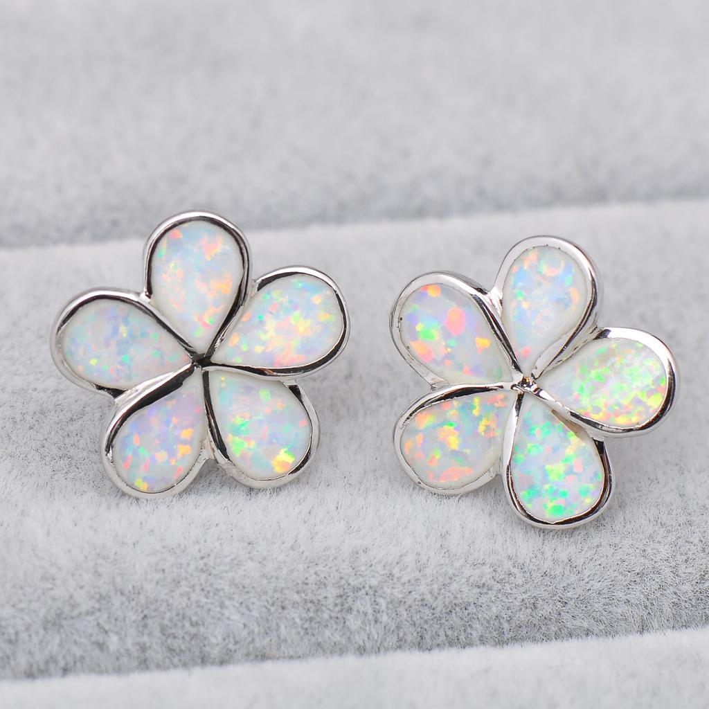 Five Petal Flower Earrings Delicate and Ladylike Accessory for Women