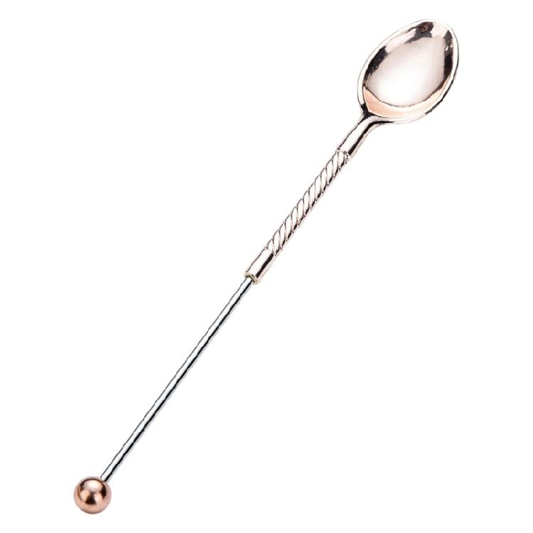 

Unique Beaded Stirring Spoon Long For Dessert Mixing Coffee Brewing Creative Kitchen Accessory Gift