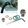 Oversize   Drain Plug Stainless Steel Self Tapping Oil Pan Thread Repair Kits with Hex Wrench O   Gasket