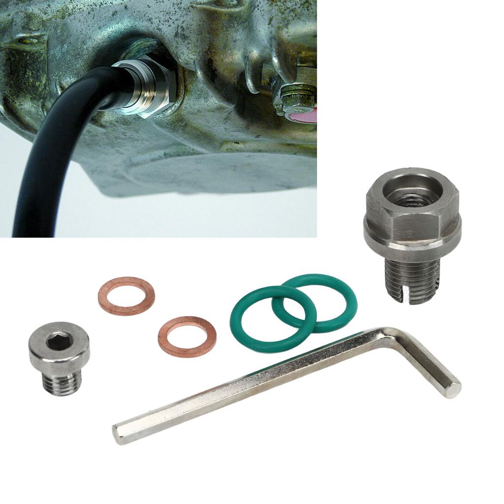 Oversize Drain Plug Stainless Steel Self Tapping Oil Pan Thread Repair Kits with Hex Wrench O Gasket