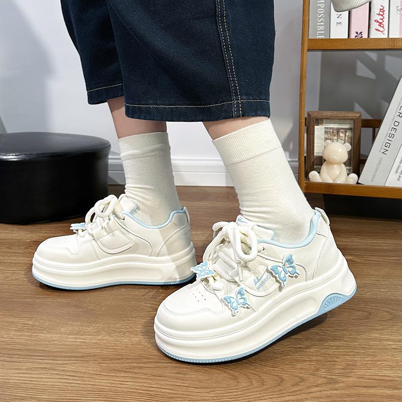 Fashion Womens Sneakers Shoes Platform Roses Casual Thick Sole 2025 Leisure Women's Sneakers Summer 2025 Shoes Woman-shoes Platform New