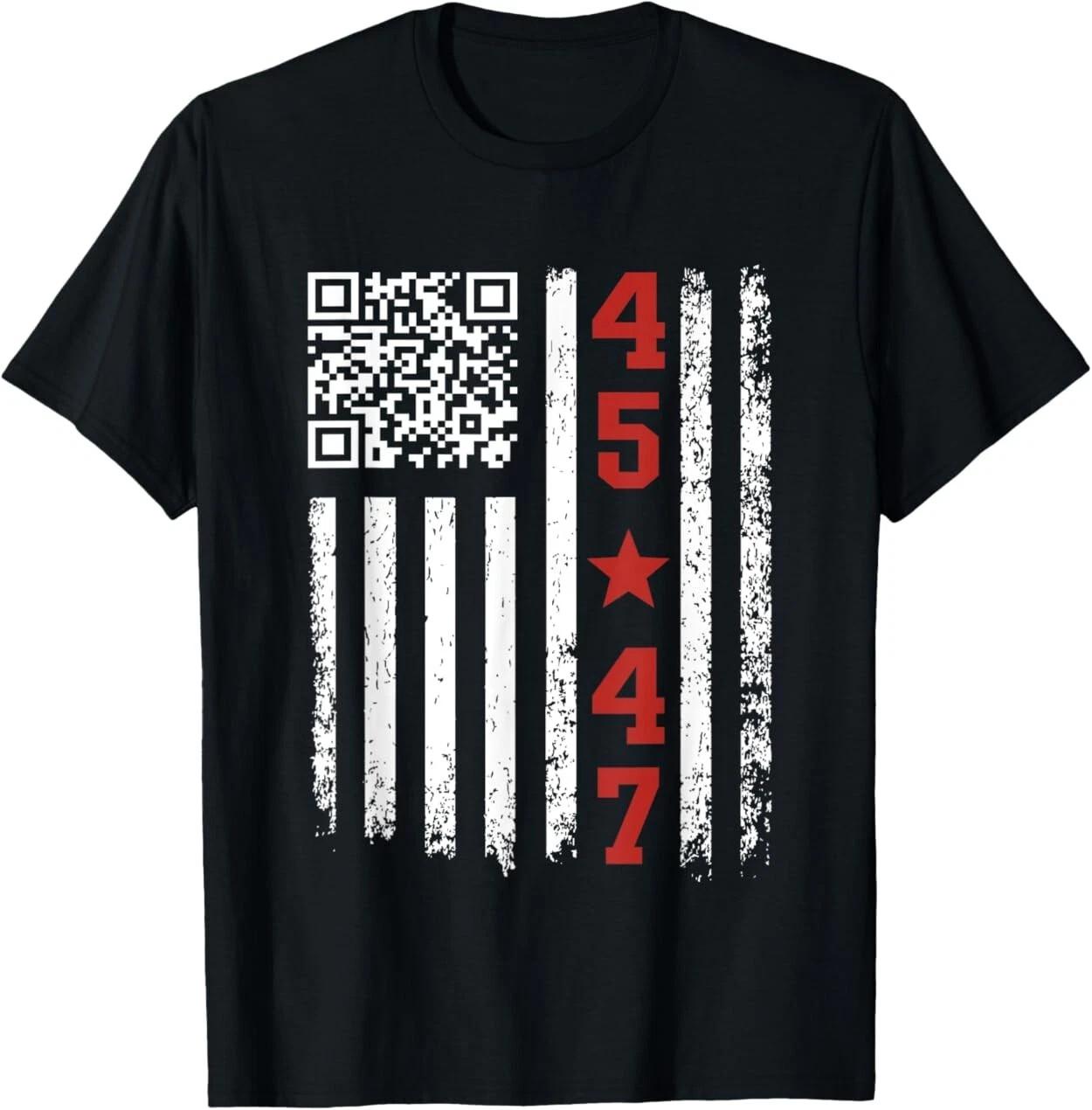 Смешная футболка с QR-кодом танцующего президента Трампа XXL