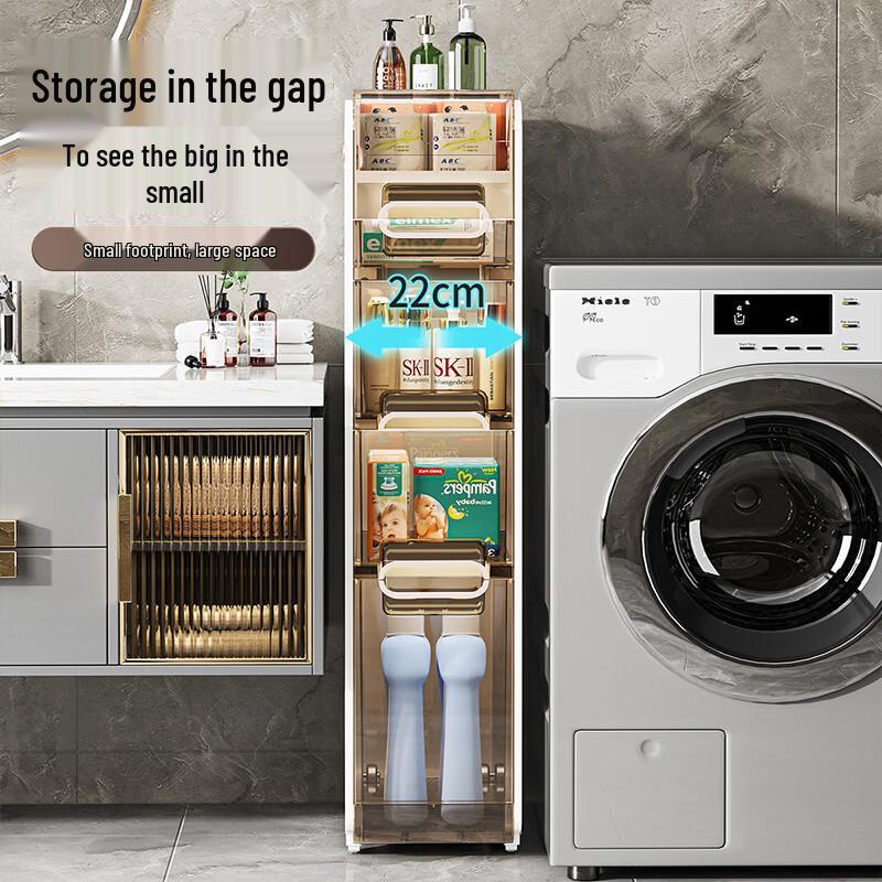 JEKO&JEKO Bathroom Floor-Standing Crevice Storage Cabinet