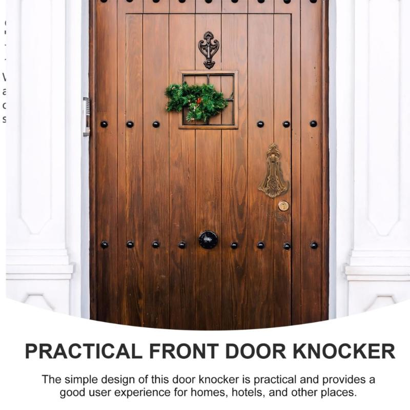 Comfortable Grip Retros Zincs Alloys Door Knocker for Rusts Proof Charm Simple Installation Suitable for Various Door