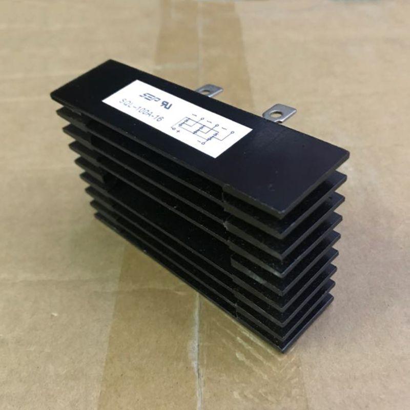 100A 1600V High Power 3 Phase Diode Bridge Rectifier 5 Terminal Full Wave Diode Module for Industrial Auto Control, CNC