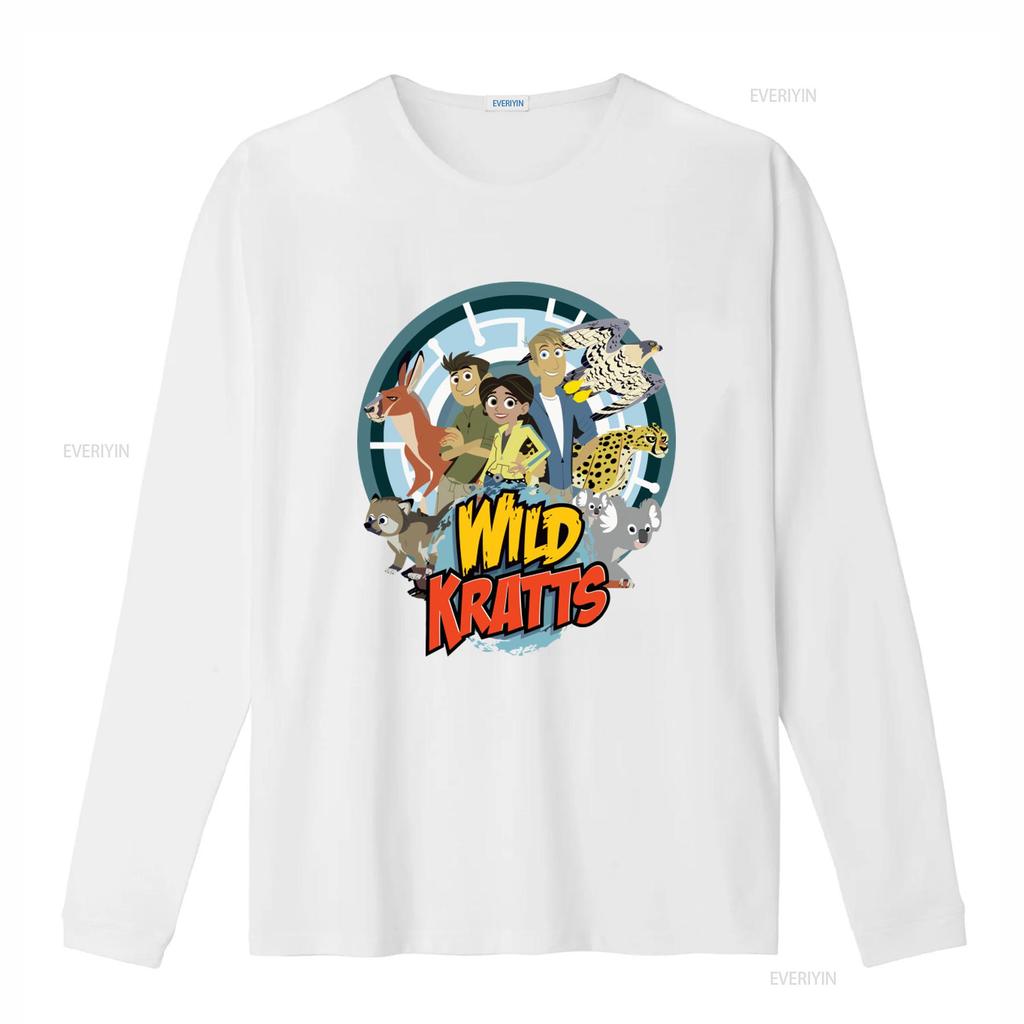 Wild Kratts Cartoon Animal Print T Shirt for Friends and Family Perfect Birthday  vintage Washed Versatile Stylish graphic