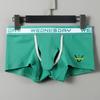 Men Boxer Underwear Letter Print Elephant Nose Design Shorts Briefs Mid-rise High Elasticity Breathable Panties