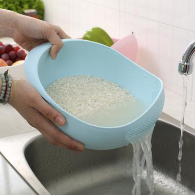 Colador de Arroz Colador de Plástico Lavado Filtro Colador Cesta Herramientas de Cocina Comida Frijoles Verdura Fruta Bol Escurridor Cesta de Limpieza