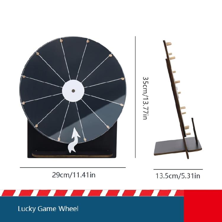 Draaiend Roulette Wiel Uitwisbaar Houten Prijzenwiel Voor Bruiloft Verjaardag Carnaval Festival Themafeest Klaslokaal Spel