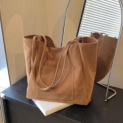 Suede Shoulder Bag for Women's Handbags Purse Fashion Large Capacity New Autumn and Winter Versatile Commuting Tote Bag MIT