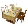 American Country Floral Tablecloth Cotton Linen Rectangular Dining Table Cover Tea Tablecloth