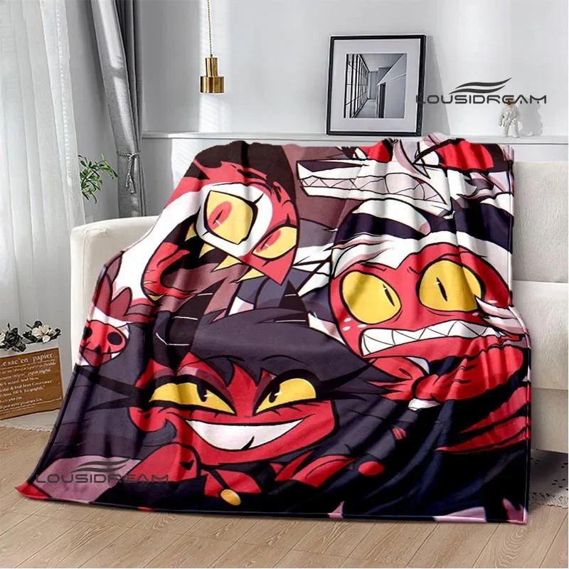 H-Helluva-Boss Cartoon printed blanket Warm Flannel blankets Picnic blanket throw blankets Home bed linings Birthday Gift