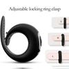 Penis Ring Vibrator Adjustable Vibrating Ring Delay Ejaculation Enlargement Erection Masturbator Adult Sex Toy For Men