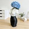 Statue de buste féminin Imprimée en 3D Figurine de buste professionnelle Art du corps humain Vase Porte-pinceaux de maquillage Stylo pour Décoration de bureau à domicile