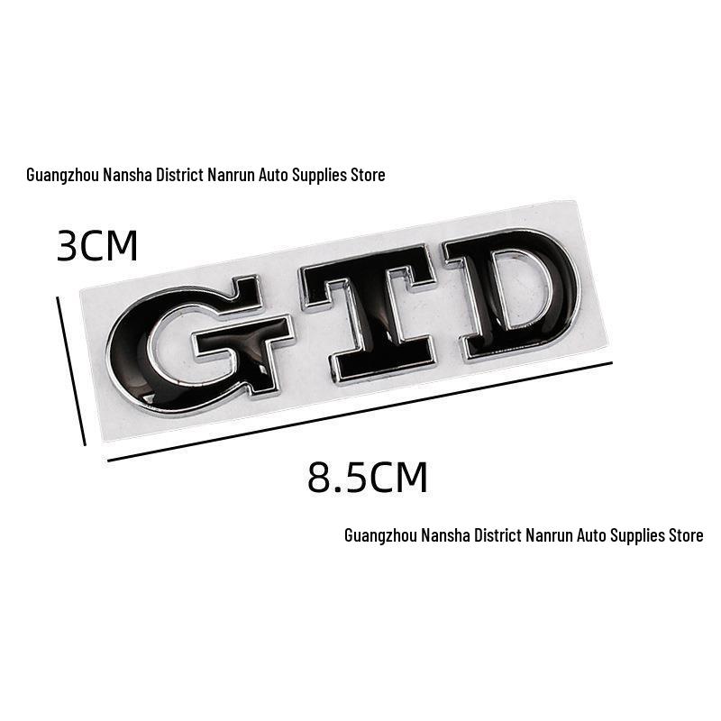 Volkswagen POLO, Golf 6 & 7 GTD Performance Trunk Emblem - Personalized Metal Car Sticker
