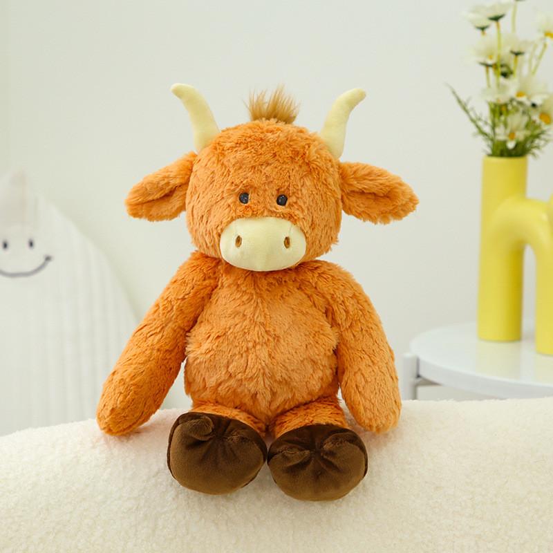 Rabbit Dinosaur Cow Duck Plush Toy Cute Cartoon Girl Holiday Gift Throw Pillow