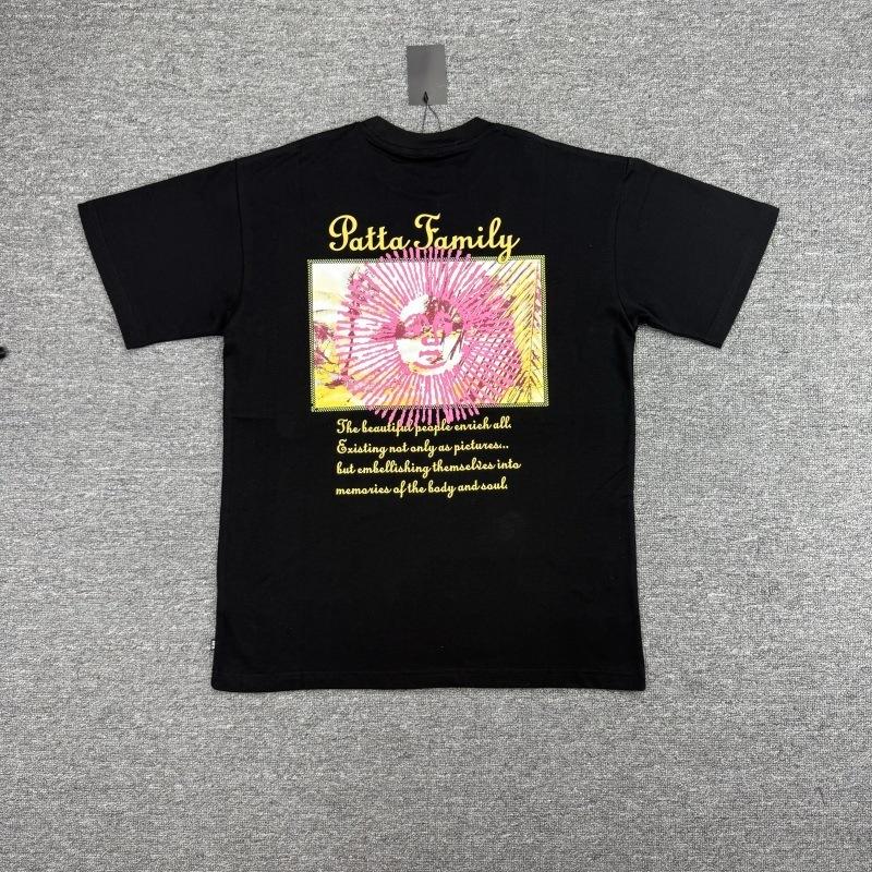 Cross-border trendy brand PATTA European and American street creative fun printing men's and women's casual loose short-sleeved collection T-shirt 