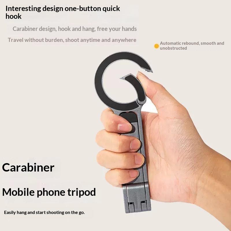 Magnetic Phone Stand Foldable Portable Tripod Strong Magnet Desktop Phone Holder For Live Streaming Video Shooting Travel Use