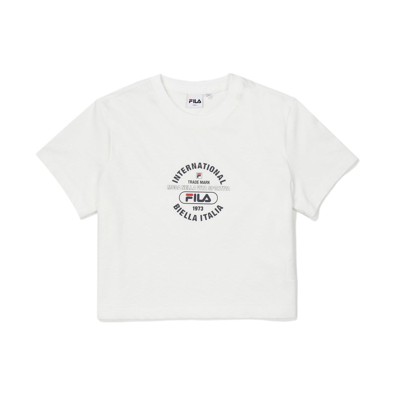 

New FILA T Shirts Women s White FS2RSF2153F-OWH 090