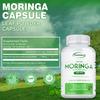 Xemenry Moringa Powder Capsules support energy, skin, and gut health. Suitable for adults, vegan.