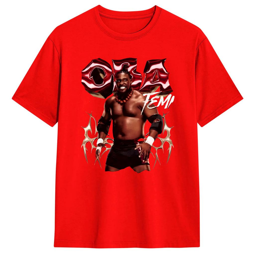 Oba Femi Backed By Destiny T Shirt Summer Harajuku T Shirts Cotton O Neck Oversized Tees ShortSleeved Vintage Tshirt