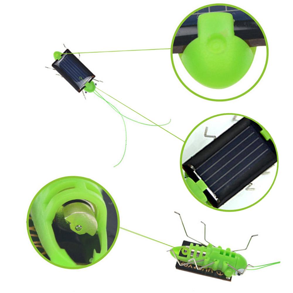 Novelty and Funny Solar Energy Grasshopper Mobile Insect Robot Solar Science Education Toys Fun Interactive Outdoor Toys Gifts