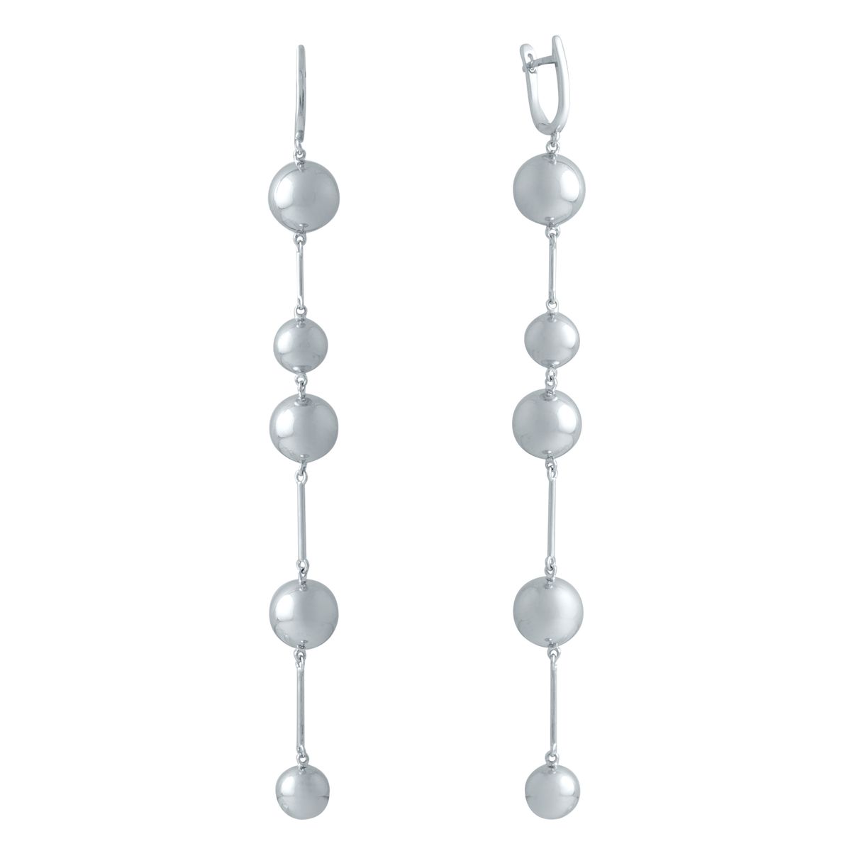 

Срібні сережки з фіанітами (2006091) білий