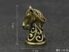 Kaimed Horse Brass Brass Guardian Bell Chess Amulet Key Holder Harley Rider Traffic Safety