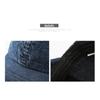 Short-brimmed, solid-color denim baseball cap for outdoor activities, travel, and sun protection for women
