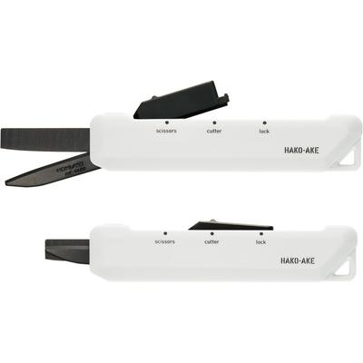 Nożyczki Cutter 2w1 Kokuyo Hakoake Ostrze Tytanowe Białe Am Ma T420w