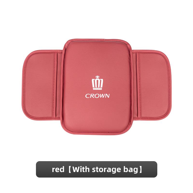 Hub Caps Car Armrest Mat Center Console Leather Protection Cushion For Toyota Fortuner Highlander Mark-X Mirai Hillix Picanto Su